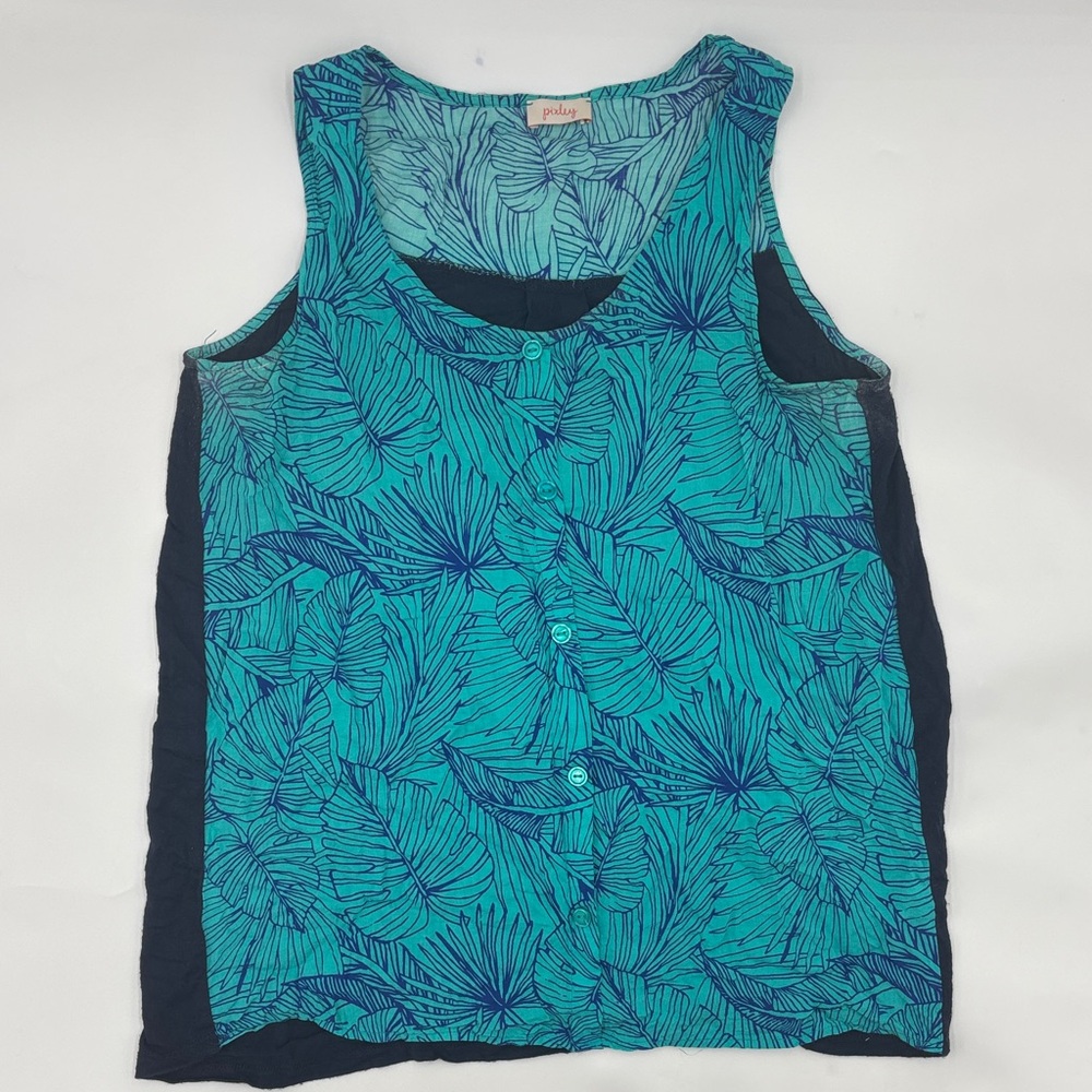 Pixley Jungle Leaf Hi-Lo Hem Tank Top